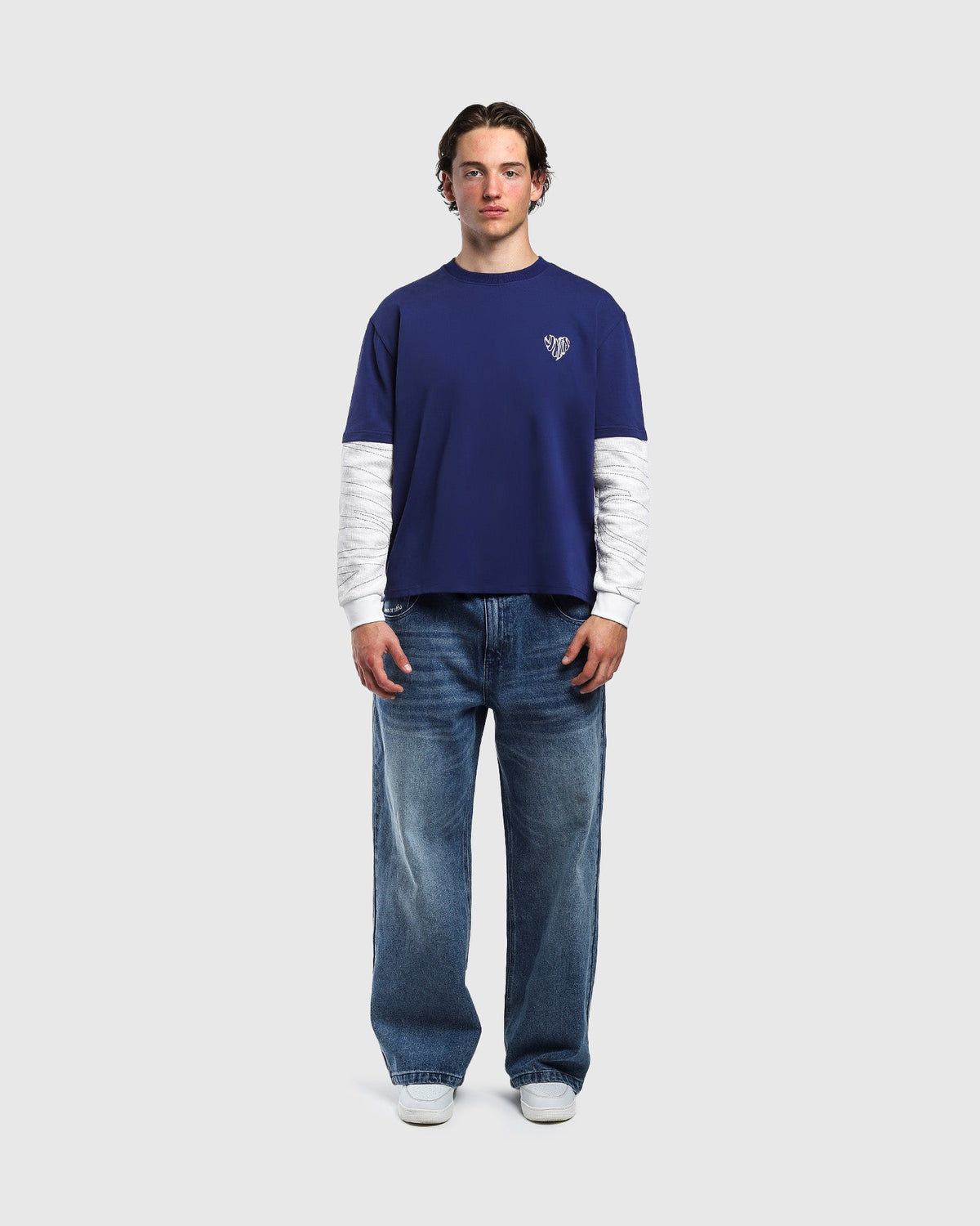 Navy Link Sleeves