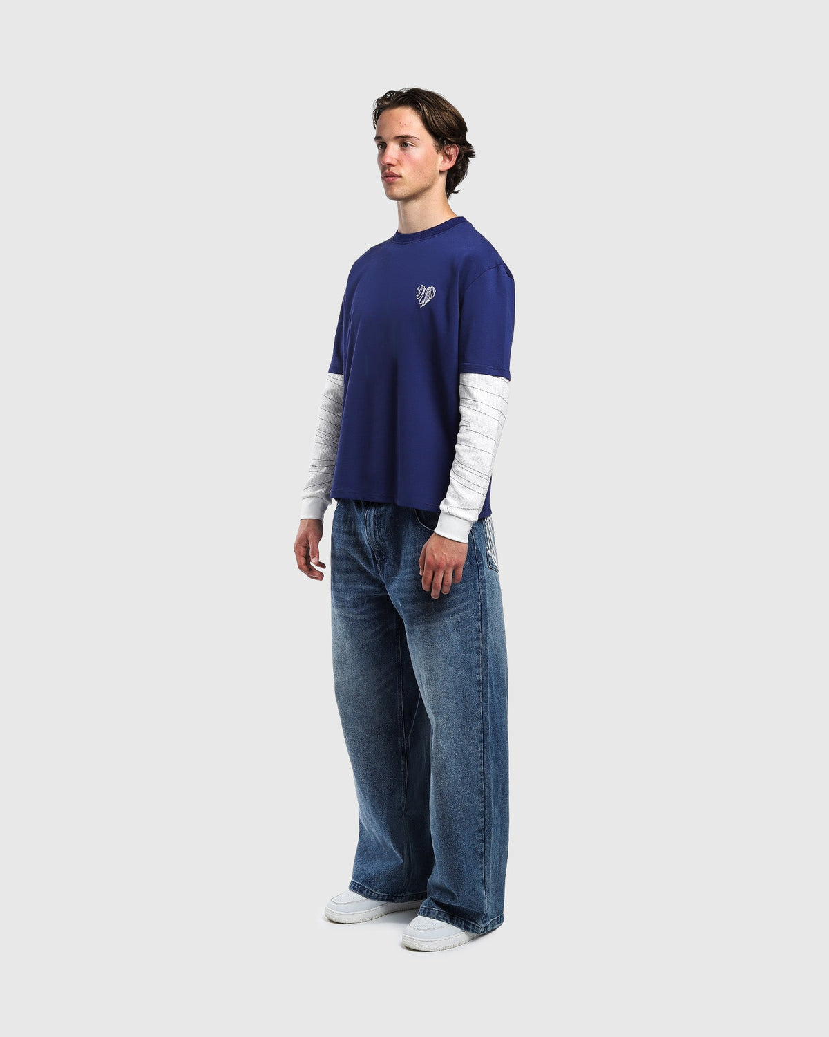 Navy Link Sleeves