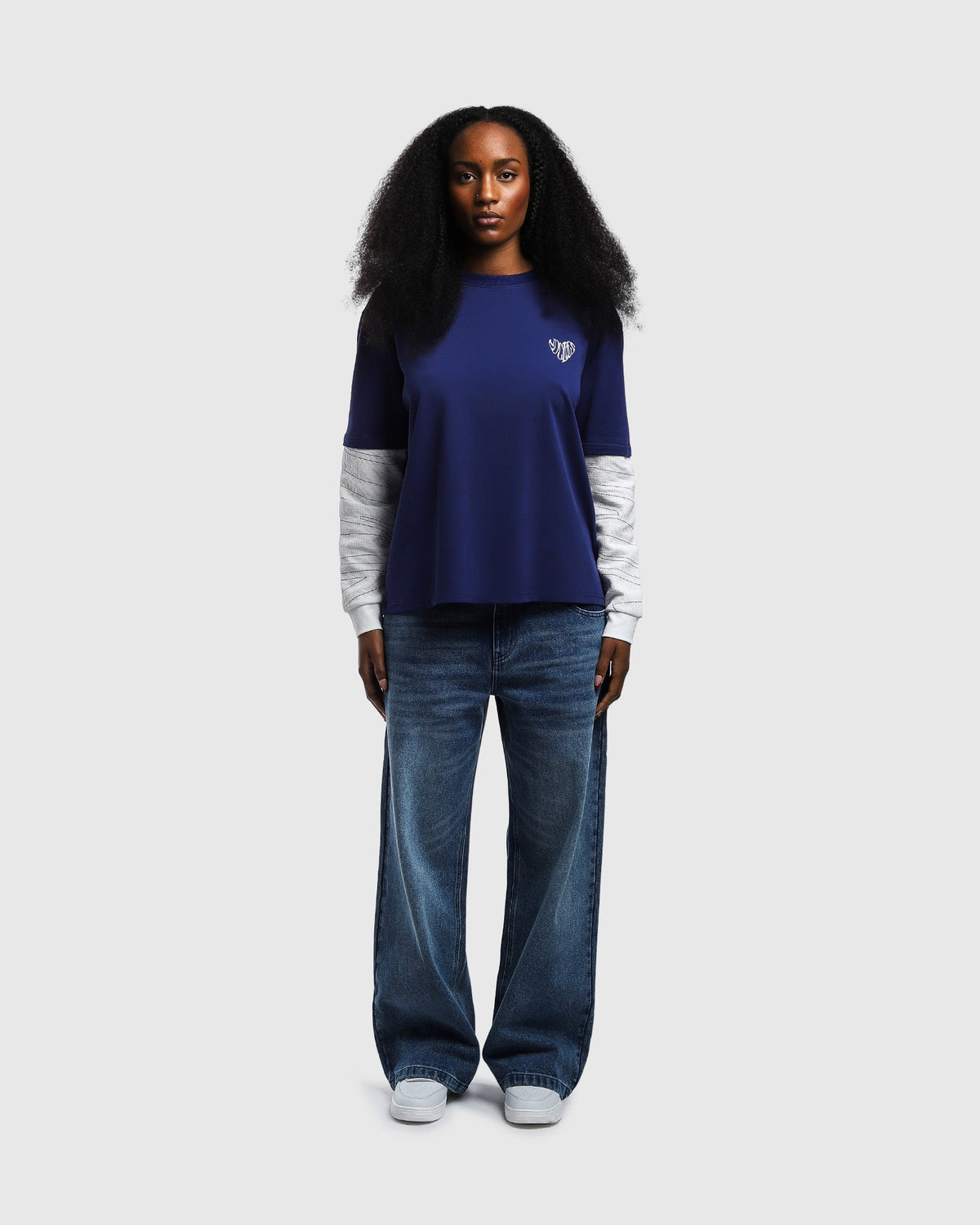 Navy Link Sleeves