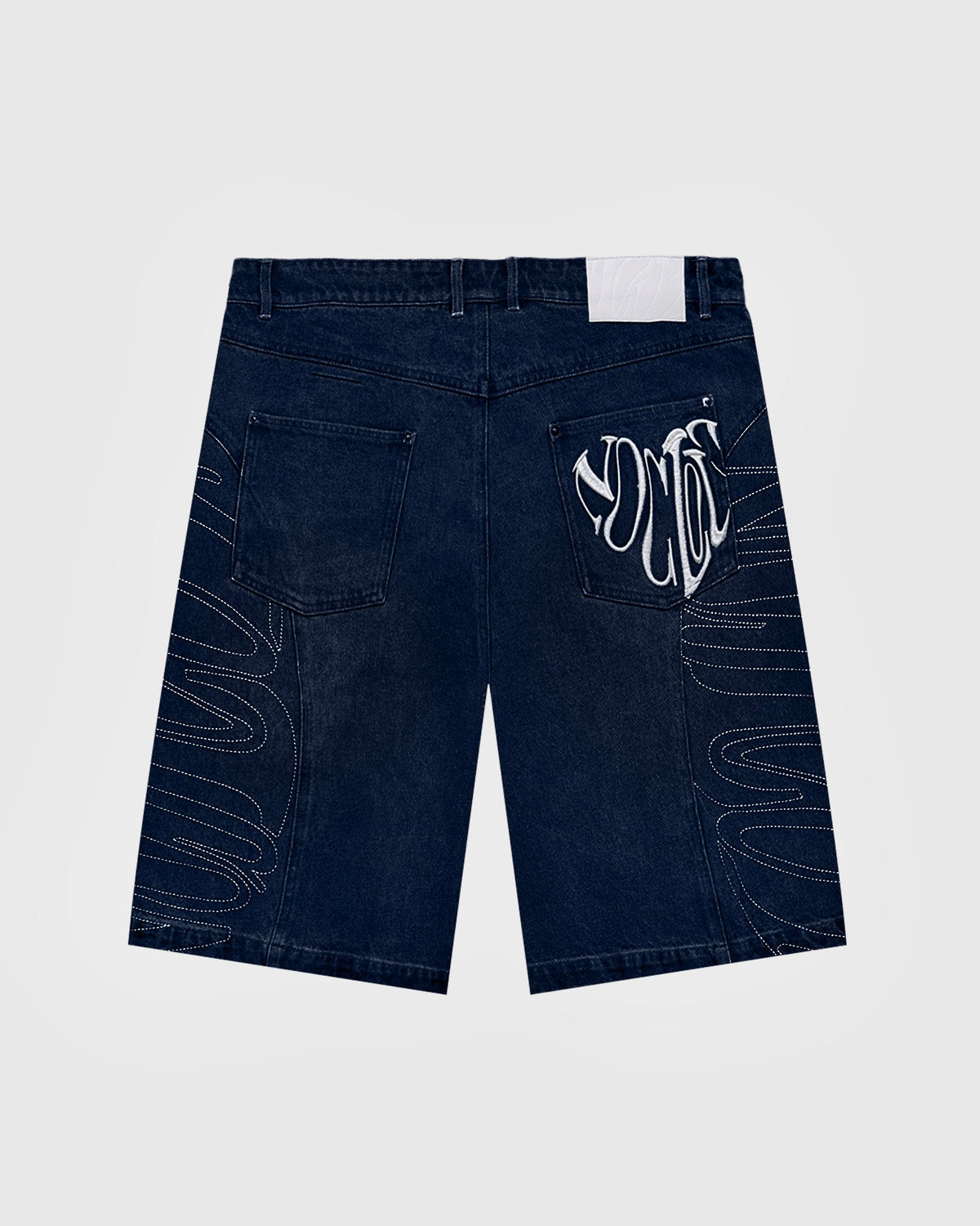 Raw Blue Link Jorts